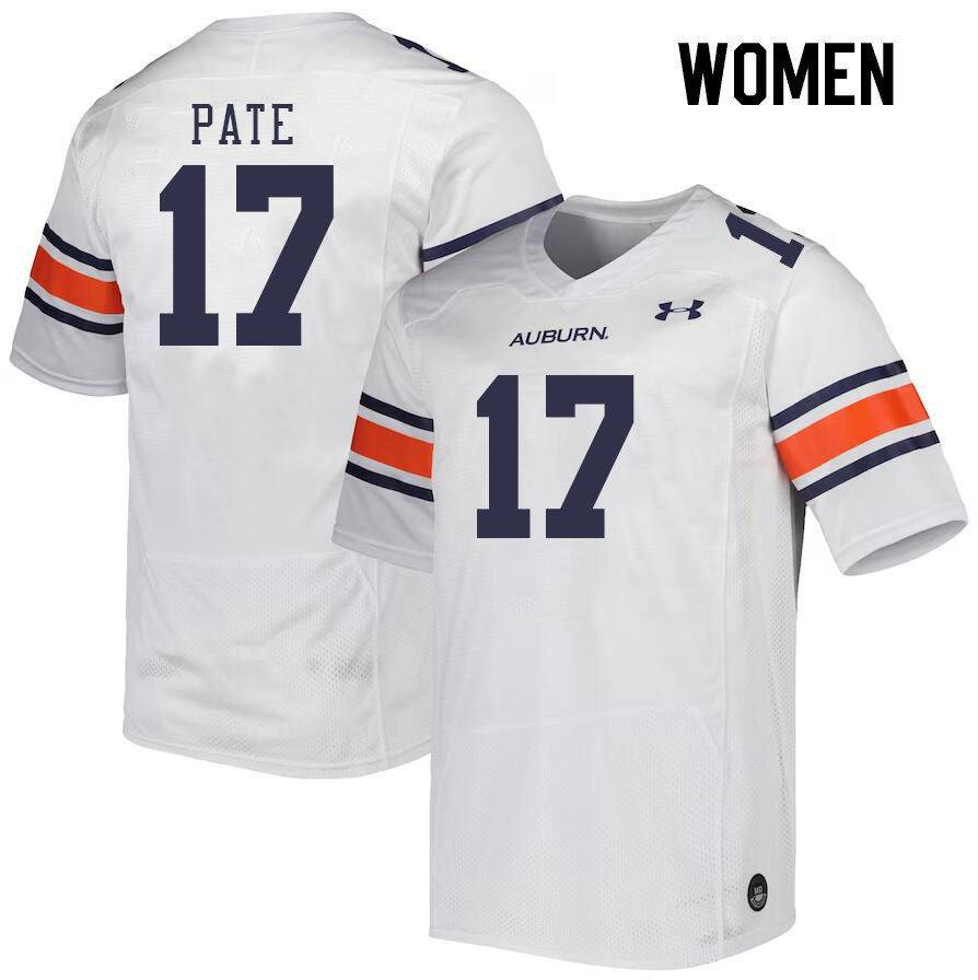Women #17 Sawyer Pate Auburn Tigers College Football Jerseys Stitched Sale-White
